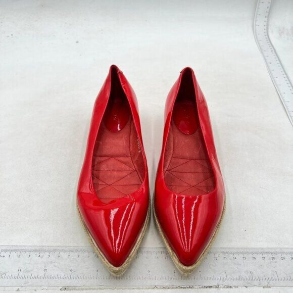 Shoes - Classic Shallow Slip on Flats Chic Sexy Pointed Toe Low Heel Shoes Ballets Red